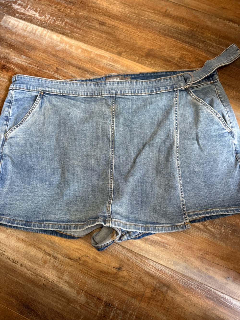 torrid Light Blue skort Denim Shorts size 22